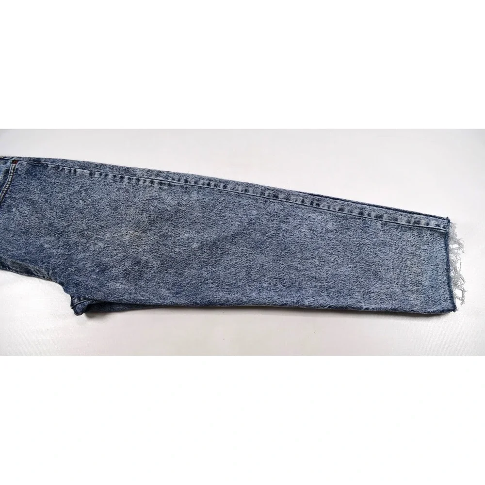 Vintage Levi's 550 1980'S Acid Wash Made In USA Mens 38x32 Cut Off to Inseam 27